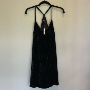 Madewell Black Velvet Dress